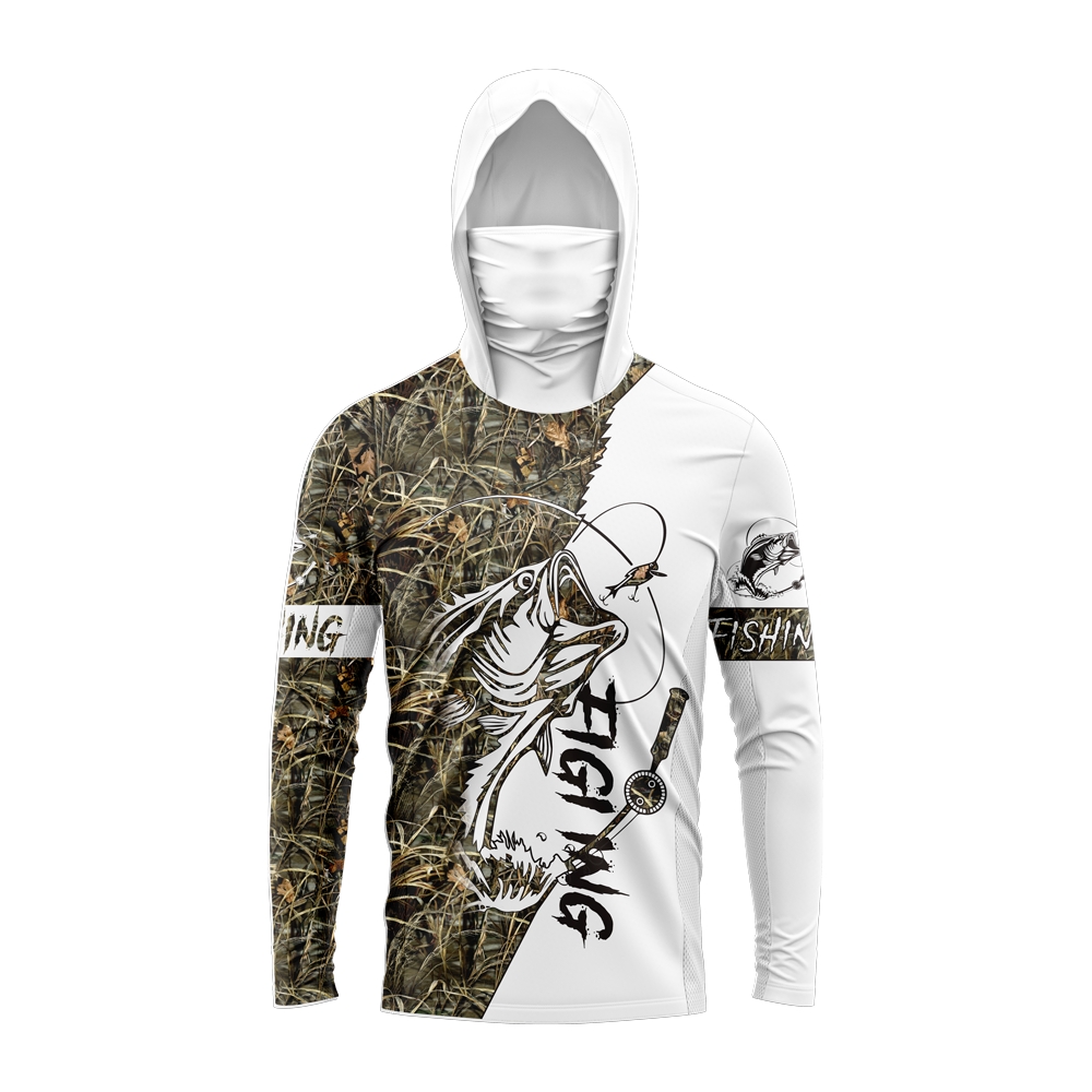 Fishing Shirt Uv Protection - MALFC Maglietta da Pesca con Cappuccio