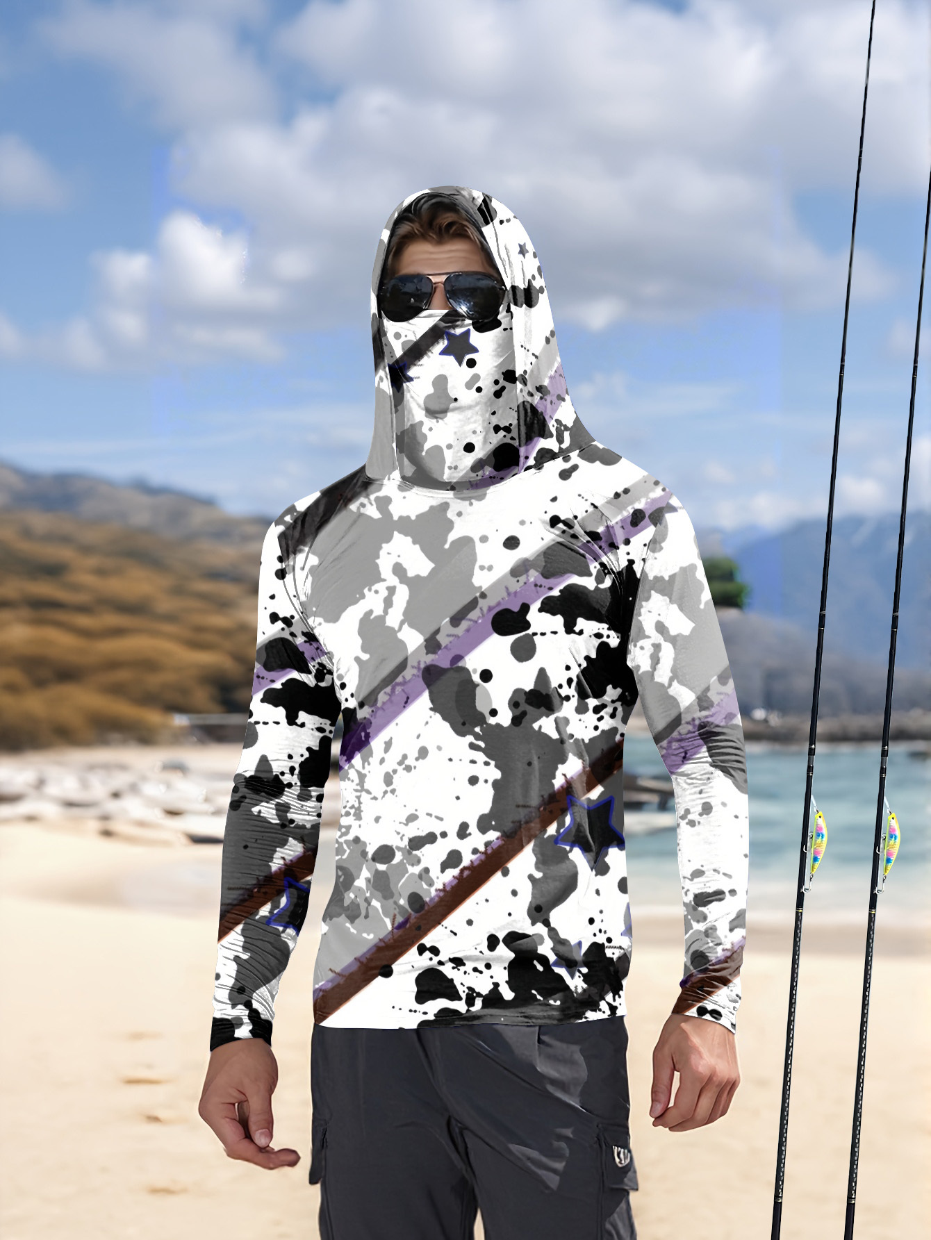 Fishing Shirt Uv Protection - Maglietta da pesca a maniche lunghe